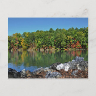 Herfst Foliage bij Lake James, North Carolina Briefkaart