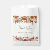 Herfst Foliage Bloemen Bruiloft Bedankzakje (Voorkant)