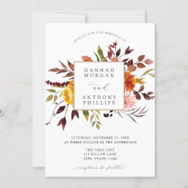 Herfst Foliage Bruiloft uitnodiging