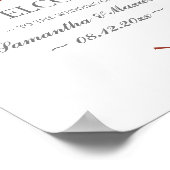 Herfst Foliage Burnt Oranje Leaves Weddenschap Wel Poster (Hoek)