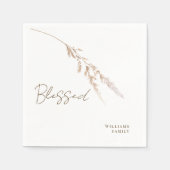 Herfst Foliage Custom Gezegend Cocktail Servet (Voorkant)