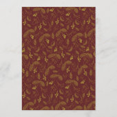 herfst Foliage Elegant Fall Wedding Kaart (Achterkant)