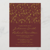 herfst Foliage Elegant Fall Wedding Kaart (Voorkant)