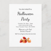 Herfst Foliage Elegante herfst Halloween Party Briefkaart (Voorkant)