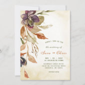 Herfst Foliage en Succulent | Tan Waterverf Kaart (Voorkant)