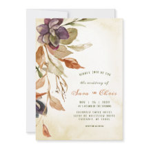 Herfst Foliage en Succulent | Tan Waterverf