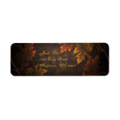 Herfst Foliage Etiket (Voorkant)
