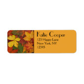 Herfst Foliage Etiket (Voorkant)