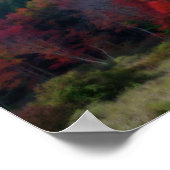 Herfst Foliage Field Confucius Inspirerend Quote Poster (Hoek)