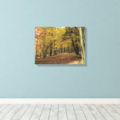 Herfst Foliage Foto Serene Herfst Bossen Canvas Afdruk (Insitu (Houten vloer))