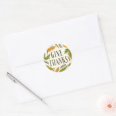 Herfst Foliage geeft Bedankt Ronde Sticker (Envelop)