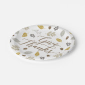 Herfst Foliage geeft Bedankt Thanksgiving Bord (Gekanteld)