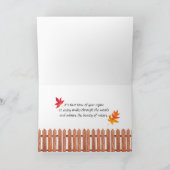 Herfst Foliage / goudgeel / Happy Herfst Y'all Kaart (Binnen)