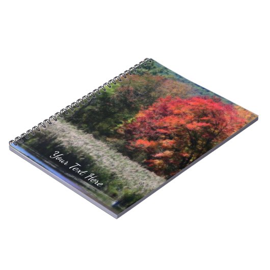 Herfst Foliage grenzend aan een Natuur in Marsh Notitieboek (Linkerzijde)