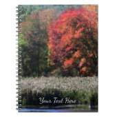 Herfst Foliage grenzend aan een Natuur in Marsh Notitieboek (Voorkant)