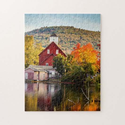 Herfst Foliage Grist Mill Ashland New Hampshire Legpuzzel (Verticaal)