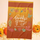 Herfst Foliage Herfst Gezellig Rustiek Happy Thank Theedoek