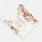 Herfst Foliage herfst kleuren bruiloft Servet (Hoek)