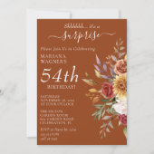 Herfst Foliage Herfst Terracotta Verrassingsverjaa Kaart (Voorkant)