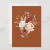 Herfst Foliage Herfstkleuren Terracotta Verjaardag Kaart (Achterkant)