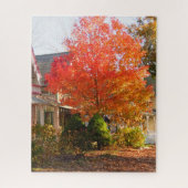Herfst Foliage in Oak Bluffs - Martha's wijngaard Legpuzzel (Verticaal)
