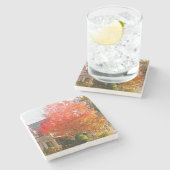 Herfst Foliage in Oak Bluffs - Martha's wijngaard Stenen Onderzetter (Zijkant)