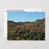 Herfst Foliage langs de Blauwe Ridge Parkway, NC Briefkaart (Voorkant / Achterkant)