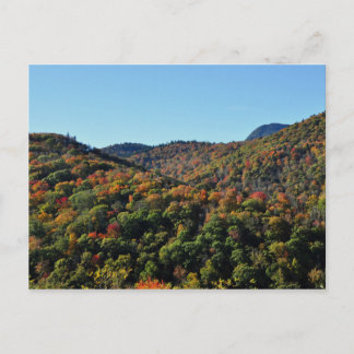 Herfst Foliage langs de Blauwe Ridge Parkway, NC Briefkaart