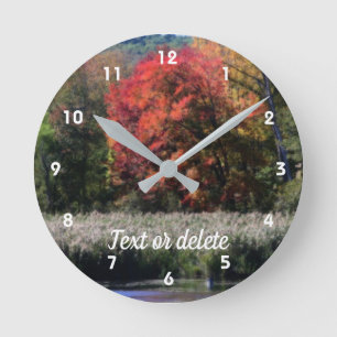 Herfst Foliage Marsh Orton Personalized Ronde Klok