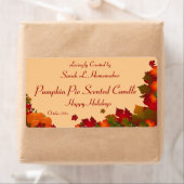 Herfst Foliage met Pompoenkaars of Inblikken Etiket (Insitu)