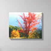 Herfst Foliage Natuur Schilderen Canvas Afdruk (Voorkant)