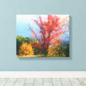 Herfst Foliage Natuur Schilderen Canvas Afdruk (Insitu (Houten vloer))