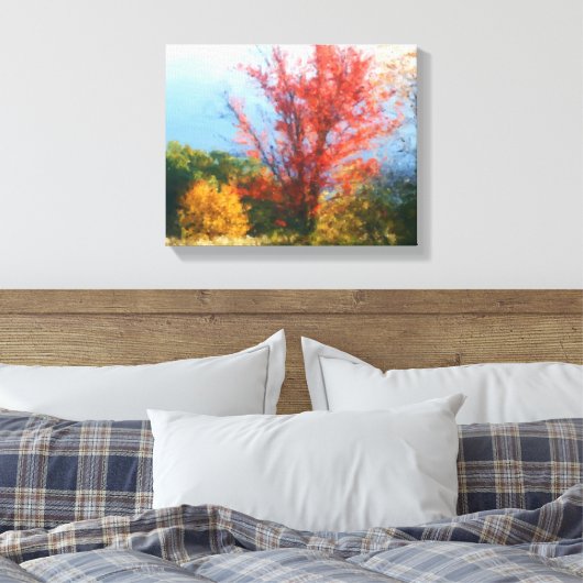 Herfst Foliage Natuur Schilderen Canvas Afdruk (Insitu (Slaapkamer))