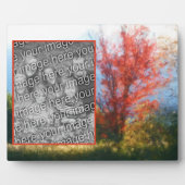 Herfst Foliage Natuur Schilderen Voeg je eigen fot Fotoplaat (Voorkant)