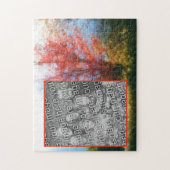 Herfst Foliage Natuur Schilderen Voeg uw foto toe Legpuzzel (Verticaal)