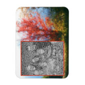 Herfst Foliage Natuur Schilderen Voeg uw foto toe Magneet (Verticaal)