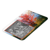 Herfst Foliage Natuur Schilderen Voeg uw foto toe Magneet (Linkerzijde)