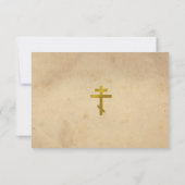 Herfst Foliage Orthodox Christelijk Funeral Bedankkaart (Achterkant)