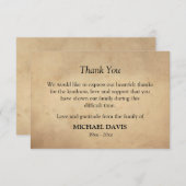 Herfst Foliage Orthodox Christelijk Funeral Bedankkaart (Voorkant / Achterkant)