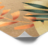 Herfst Foliage Orthodox Christelijk Funeral Poster (Hoek)