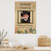 Herfst Foliage Orthodox Christelijk Funeral Poster (Keuken)