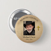 Herfst Foliage Orthodox Christelijk Funeral Ronde Button 5,7 Cm (Voorkant /achterkant)