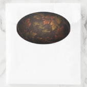 Herfst Foliage Ovale Sticker (Tas)