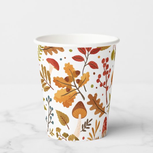 Herfst Foliage Paper Cup Papieren Bekers (Achterkant)