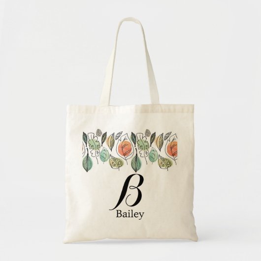 Herfst Foliage Patroon Tote Bag (Voorkant)