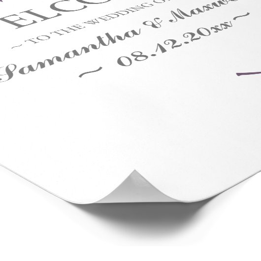 Herfst Foliage Plum Paarse Leaves Weduwschap Welko Poster (Hoek)