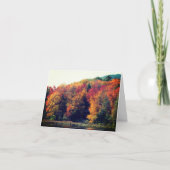 Herfst Foliage Pond Blank Note Kaart (Voorkant)