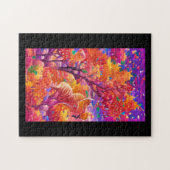 Herfst foliage psychedelische pompoenen breken kun legpuzzel (Horizontaal)