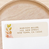 Herfst Foliage Return Label