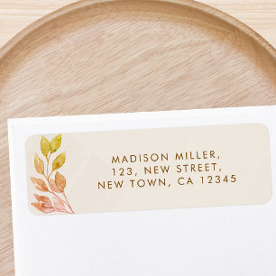 Herfst Foliage Return Label